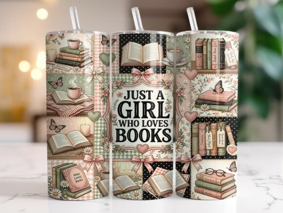 Cozy Patchwork Book Lover Tumbler Wrap Graphics Review