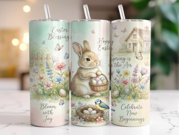 Easter Bunny Basket Spring Quote Tumbler Review