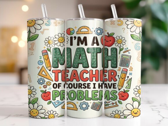 Funny Math Teacher Quote 20oz Tumbler
