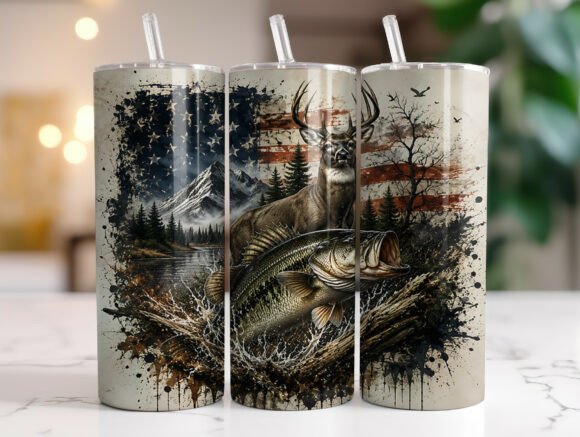 Hunting and Fishing Patriotic Tumbler: Wraps & Graphics Review