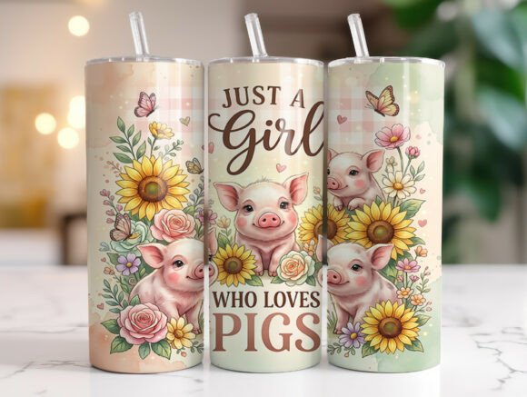 Just a Girl Who Loves Pigs Tumbler Wrap Graphics Review
