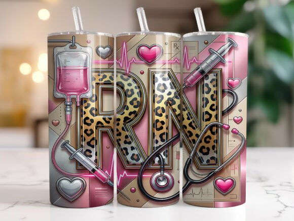 Leopard RN Nurse Medical Tumbler Wrap Graphics Review