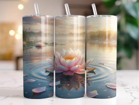 Lotus Water Ripple Tumbler Wrap Graphics Review