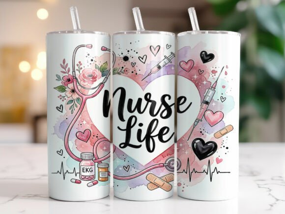 Nurse Life 20oz Tumbler Wrap Graphics Review