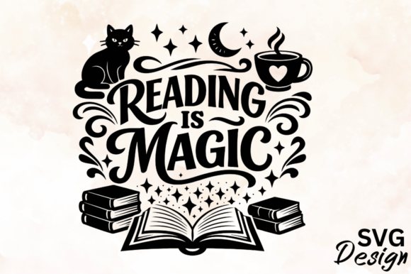 Reading is Magic SVG Design: Graphics and Crafts for Content Creators